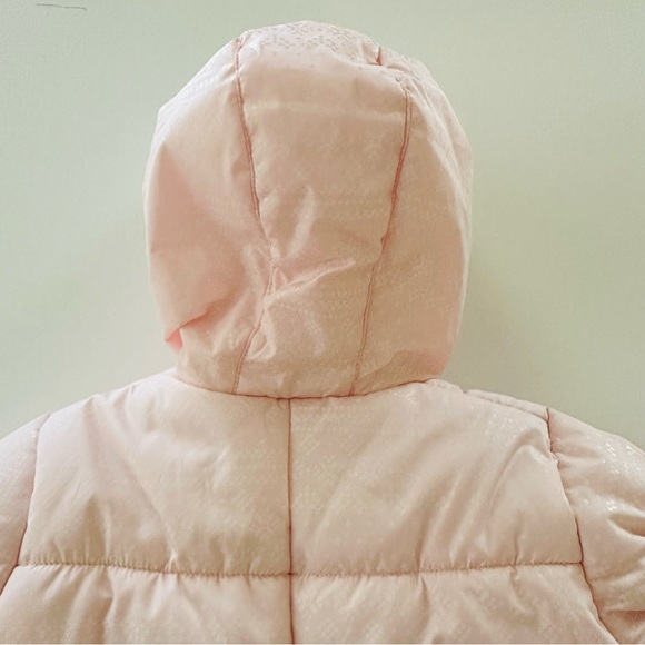 Carter's 3-6 Months Baby Girl Pink  Snowsuit Faux Fur Trimmed Hooded Zip NWT - Picture 3 of 10